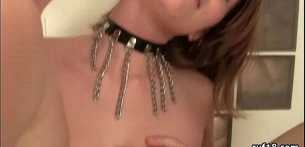  Hot kinky chick sucks and fucks for the cam